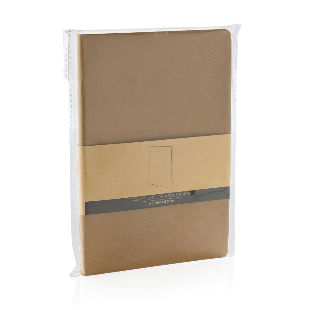 Rokovnik od recikliranog papira Salton A5 GRS P774.48 brown-10