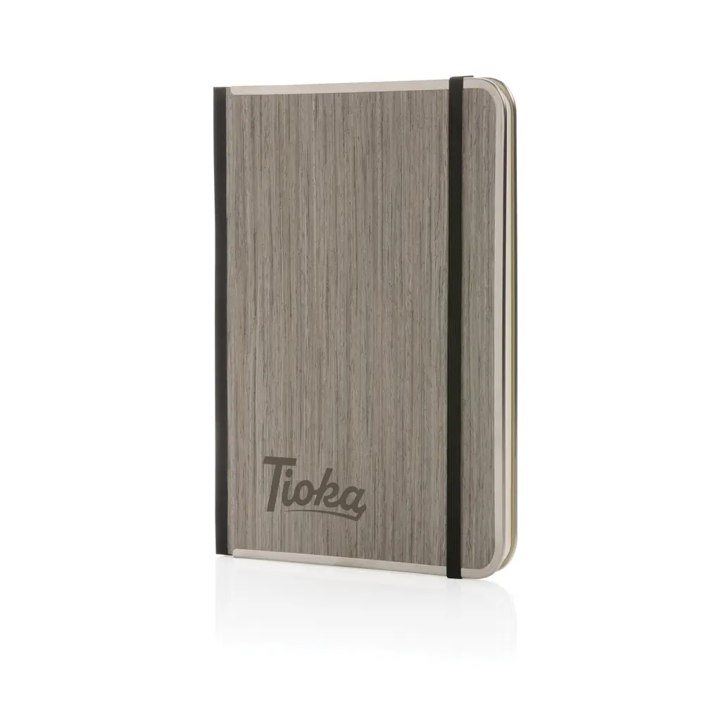 Rokovnik s drvenim koricama A5 Treeline P774.57 grey-3