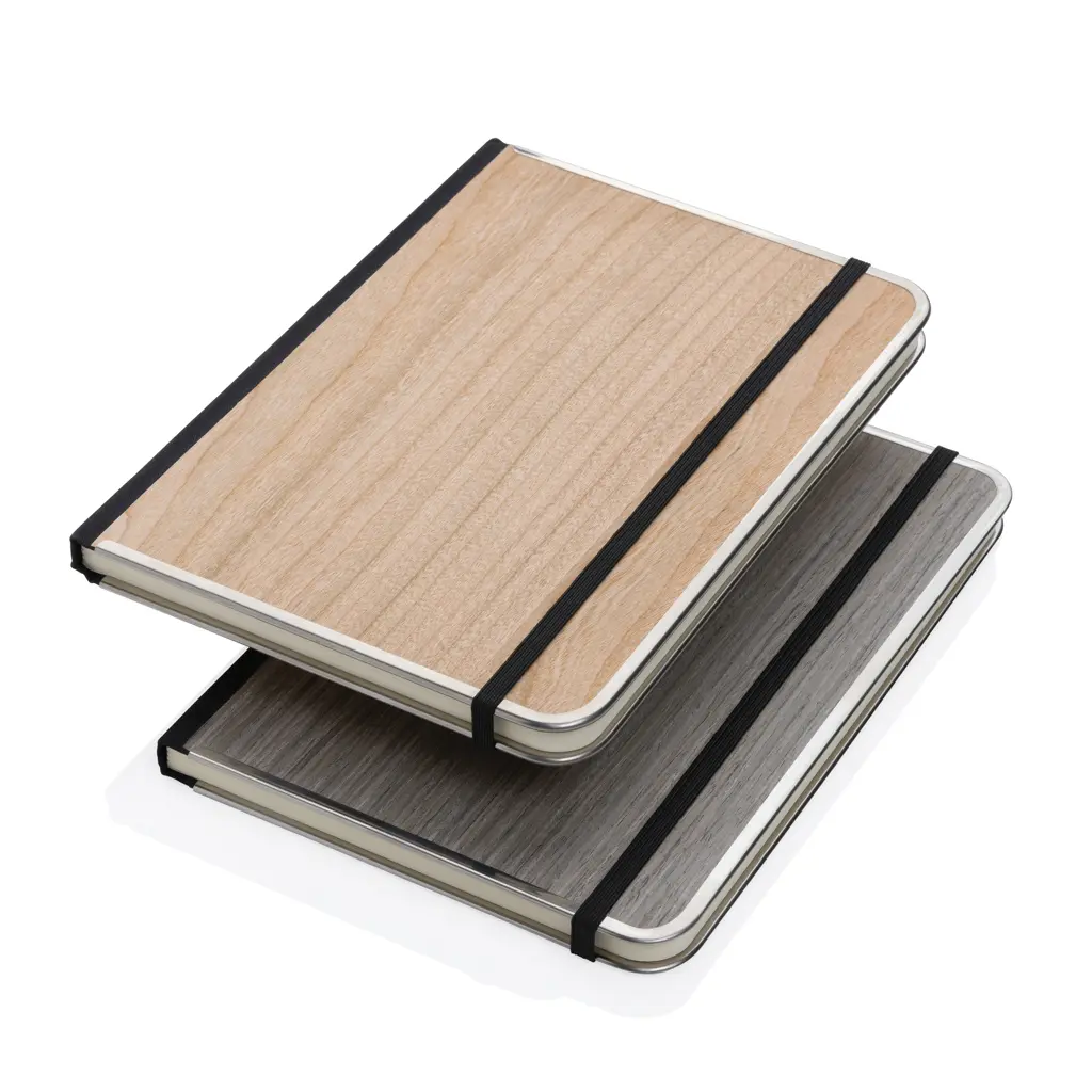 Rokovnik s drvenim koricama A5 Treeline P774.57 grey-8