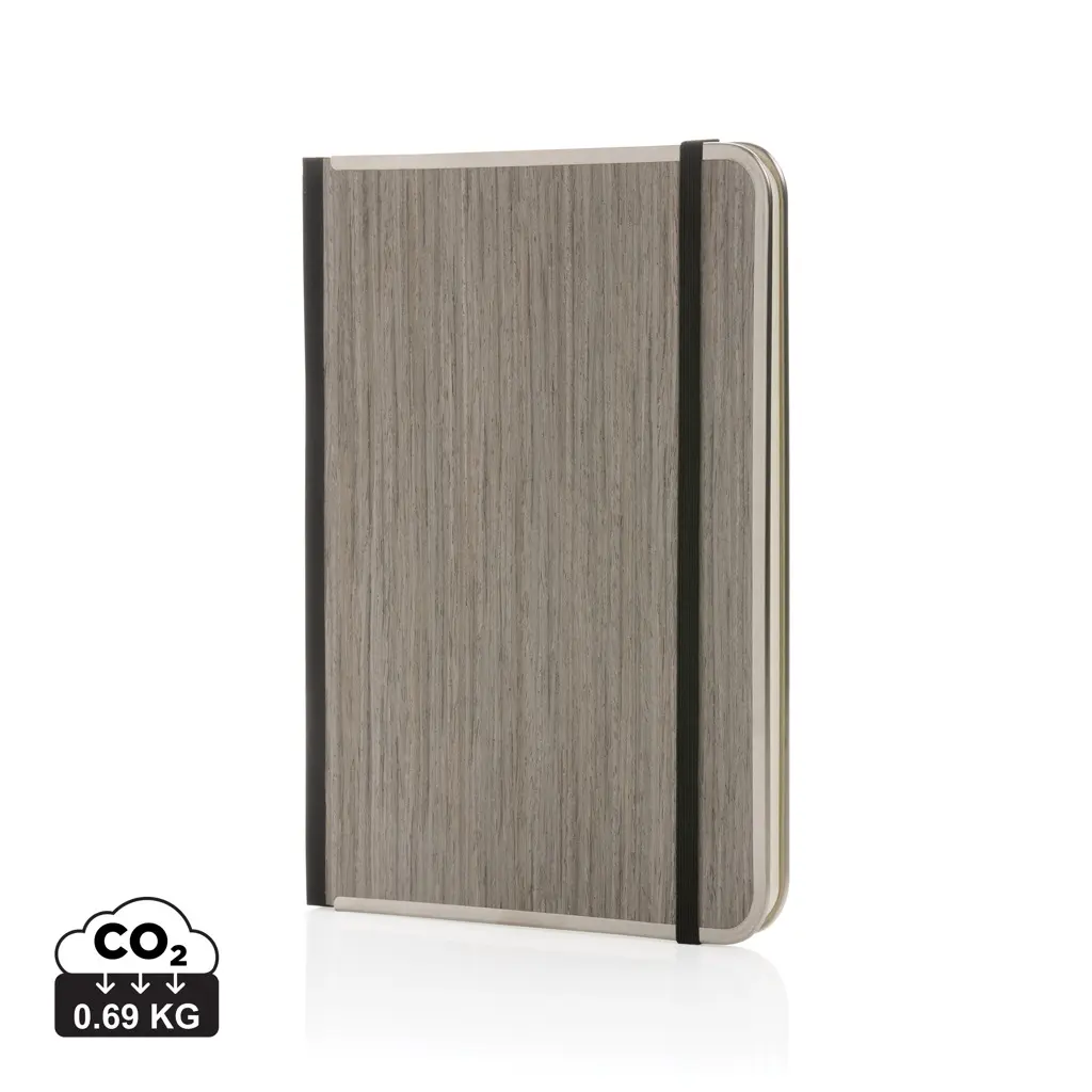 Rokovnik s drvenim koricama A5 Treeline P774.57 grey-0