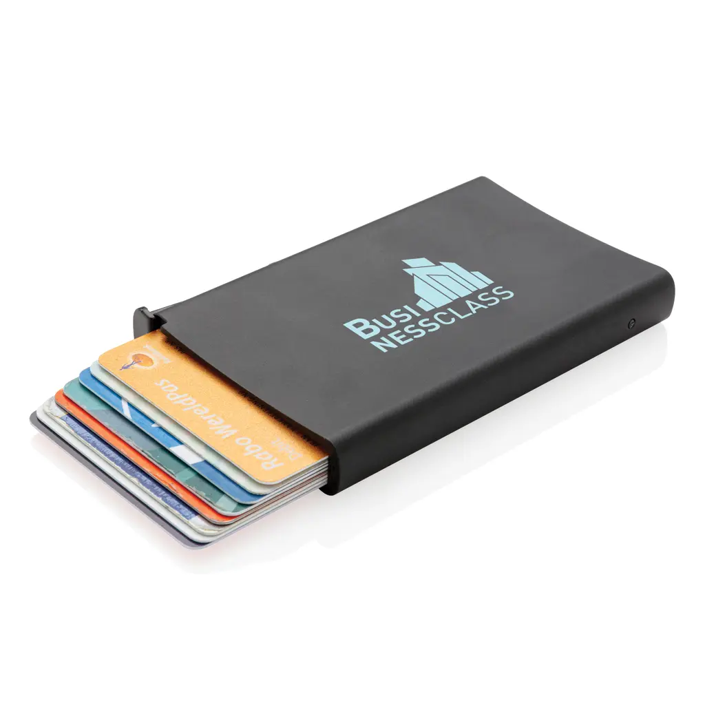 Aluminijski euti za kartice s RFID zaštitom P820.04 black-3