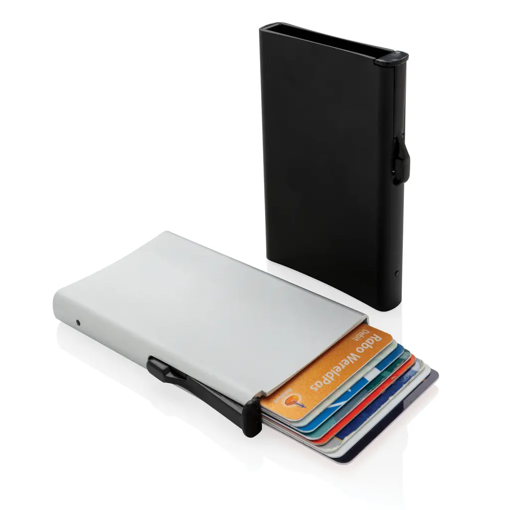Aluminijski euti za kartice s RFID zaštitom P820.04 black-6