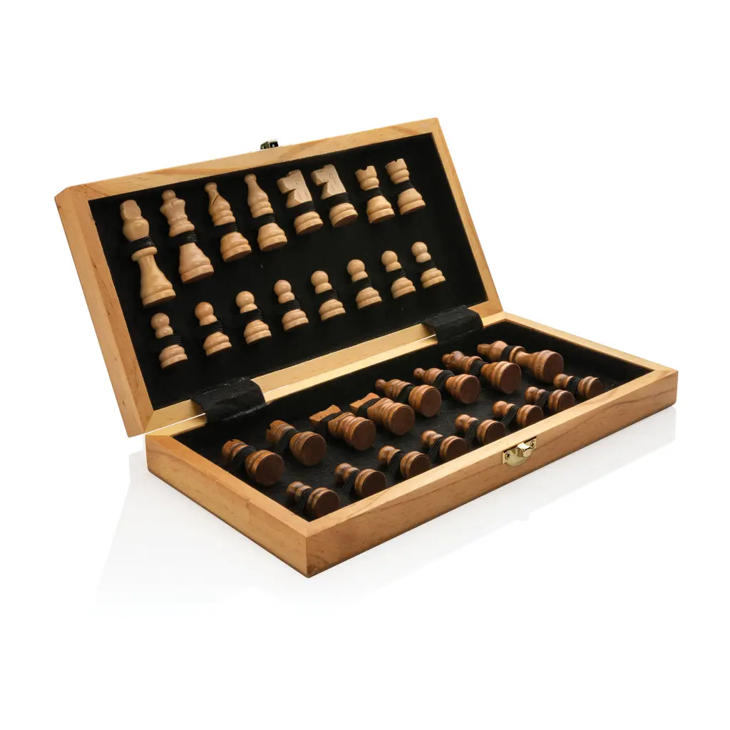 Luksuzni drveni set za šah FSC P940.12 brown-2