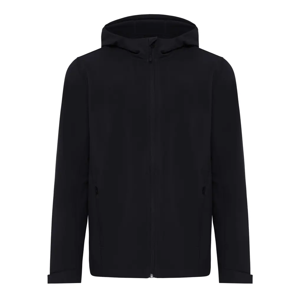 Iqoniq Makalu muška jakna od mekane školjke od recikliranog poliestera T1700 black 4XL-5