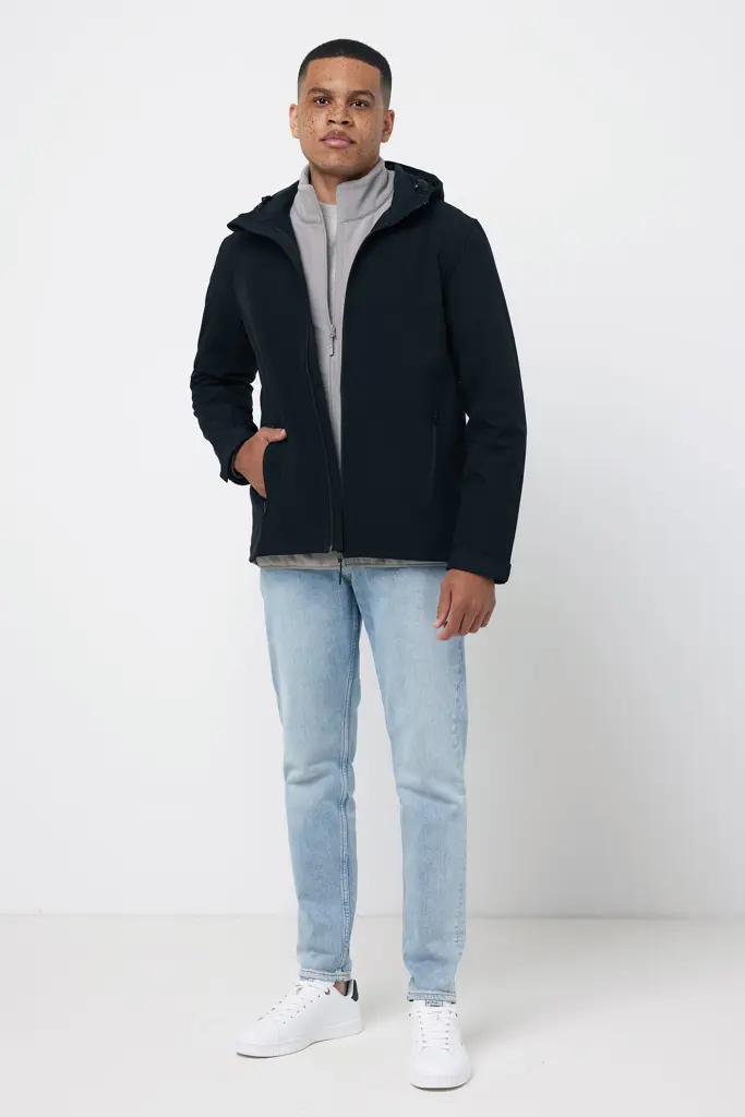 Iqoniq Makalu muška jakna od mekane školjke od recikliranog poliestera T1700 black 4XL-29