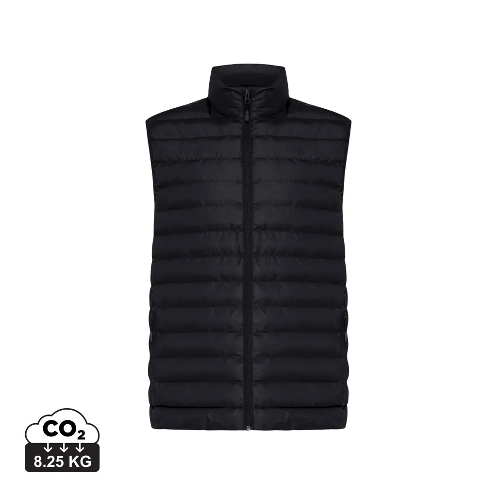 Iqoniq Meru grijač za muškarce od recikliranog poliestera T1702 black 4XL-3