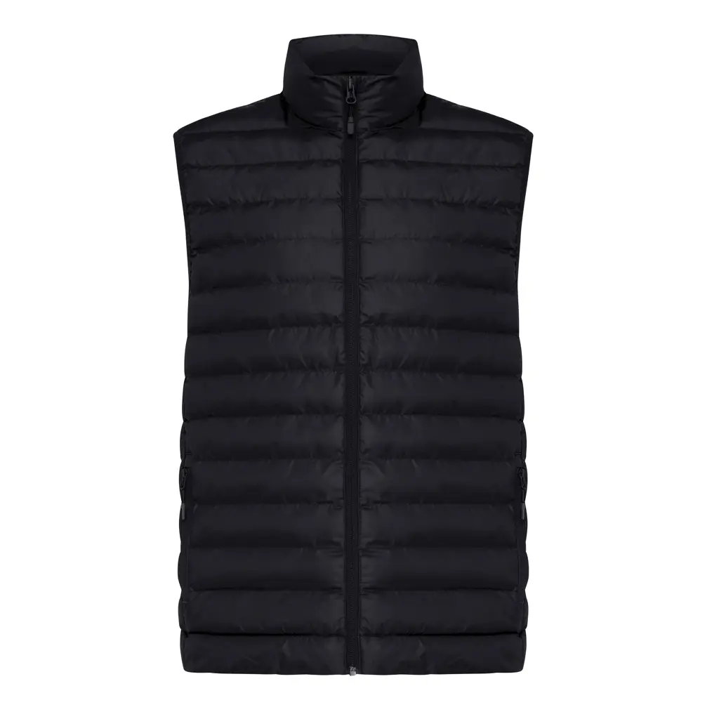 Iqoniq Meru grijač za muškarce od recikliranog poliestera T1702 black 4XL-4