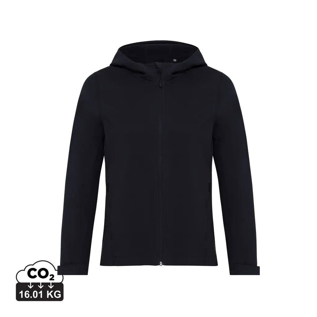 Iqoniq Makalu ženska jakna od mekane školjke od recikliranog poliestera T4700 black L-2