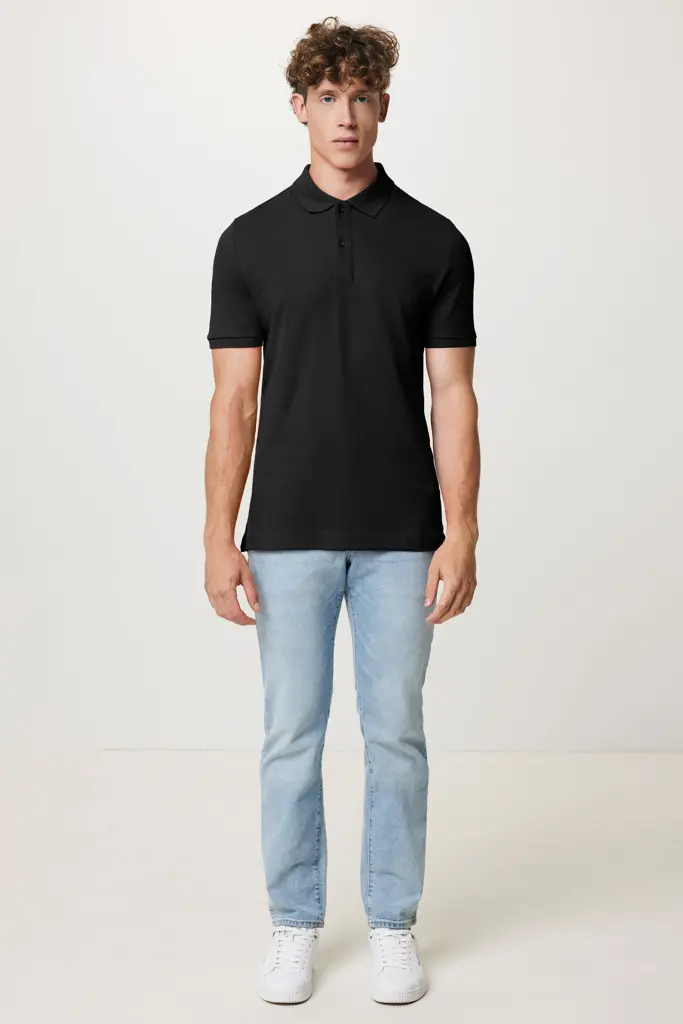 Iqoniq Yosemite pique polo majica od recikliranog pamuka T9200 black 4XL-10