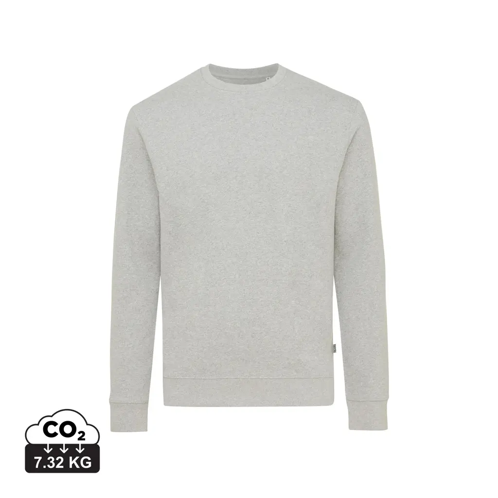 Okrugli ovratnik od recikliranog pamuka Iqoniq Denali T9301 heather grey 4XL-0