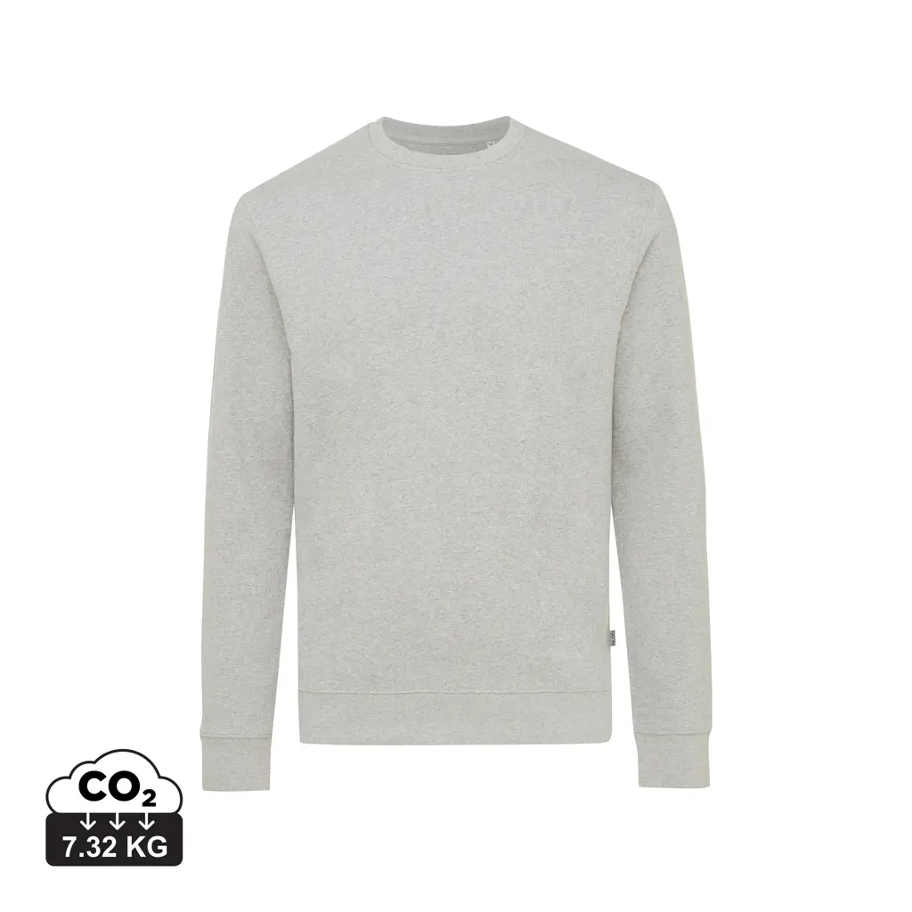 Okrugli ovratnik od recikliranog pamuka Iqoniq Denali T9301 heather grey 4XL-2