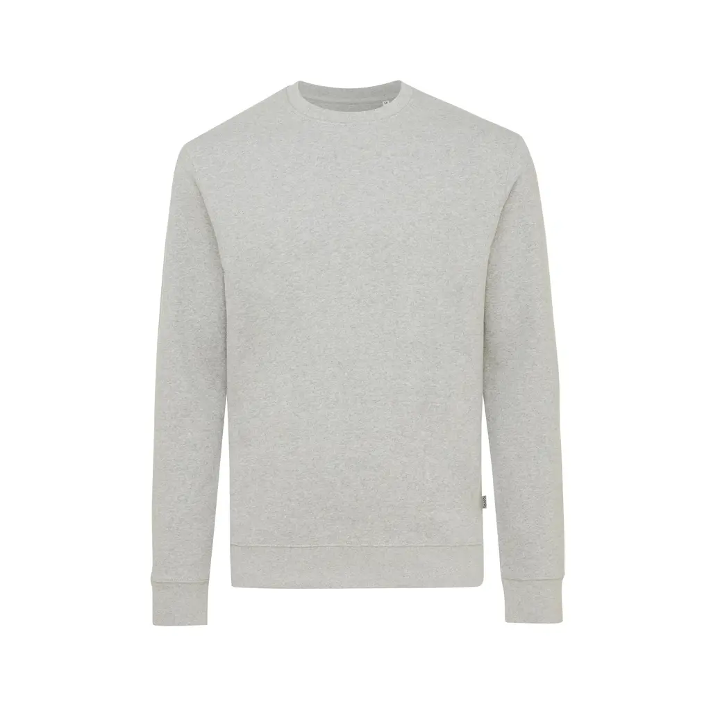 Okrugli ovratnik od recikliranog pamuka Iqoniq Denali T9301 heather grey 4XL-4