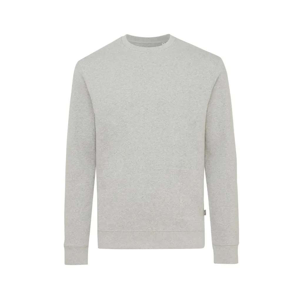 Okrugli ovratnik od recikliranog pamuka Iqoniq Denali T9301 heather grey 4XL-5