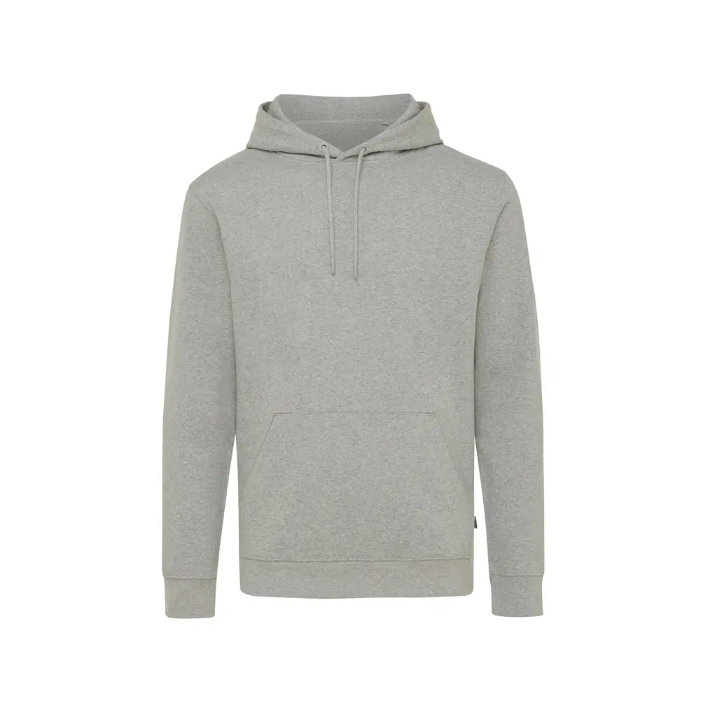 Iqoniq Torres majica s kapuljačom od recikliranog pamuka, neobojena T9401 heather grey 4XL-3