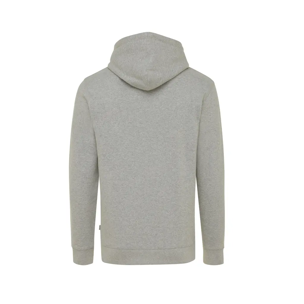 Iqoniq Torres majica s kapuljačom od recikliranog pamuka, neobojena T9401 heather grey 4XL-5