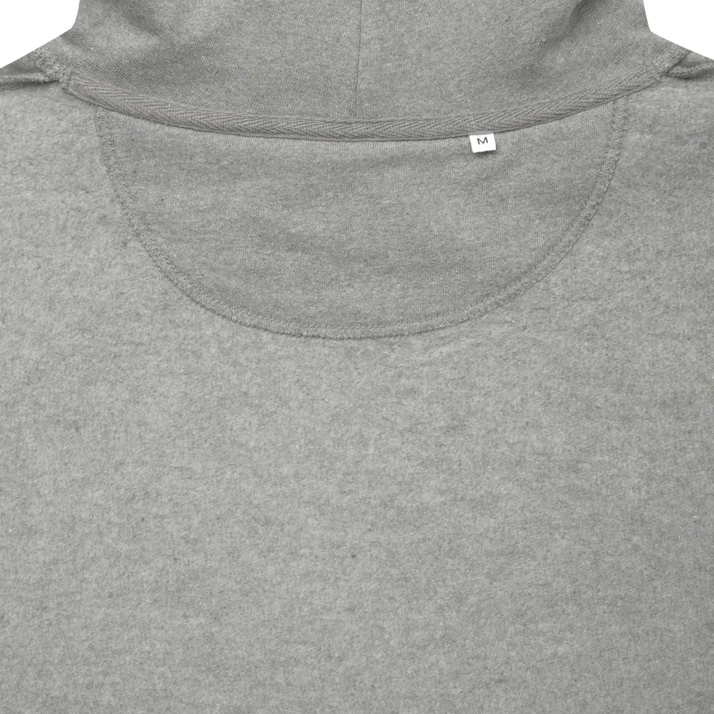Iqoniq Torres majica s kapuljačom od recikliranog pamuka, neobojena T9401 heather grey 4XL-13