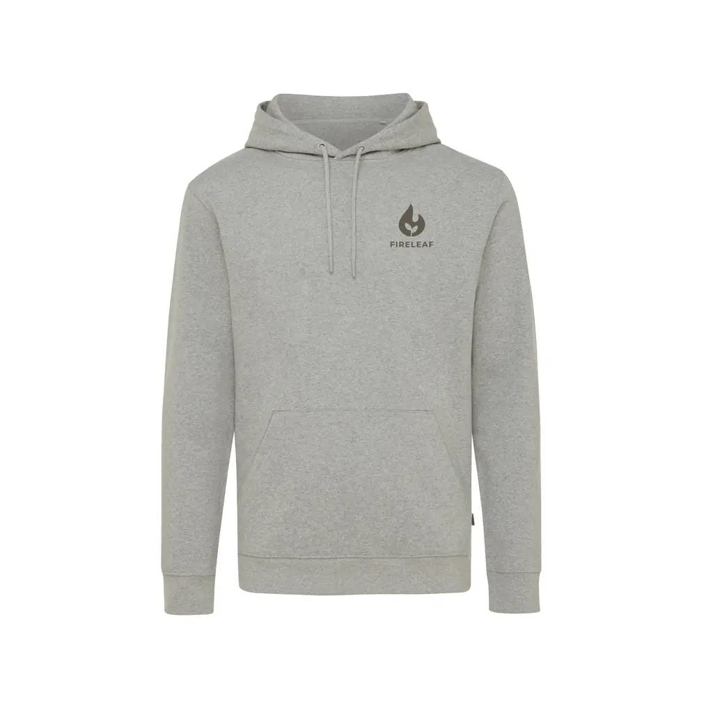Iqoniq Torres majica s kapuljačom od recikliranog pamuka, neobojena T9401 heather grey 4XL-7