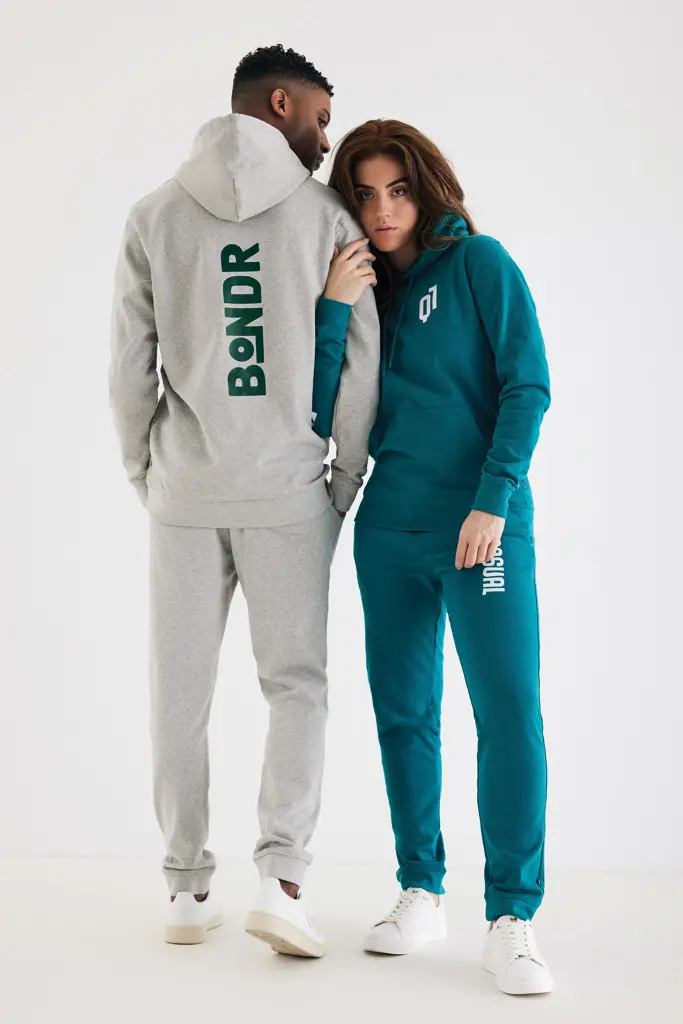Iqoniq Torres majica s kapuljačom od recikliranog pamuka, neobojena T9401 heather grey 4XL-32