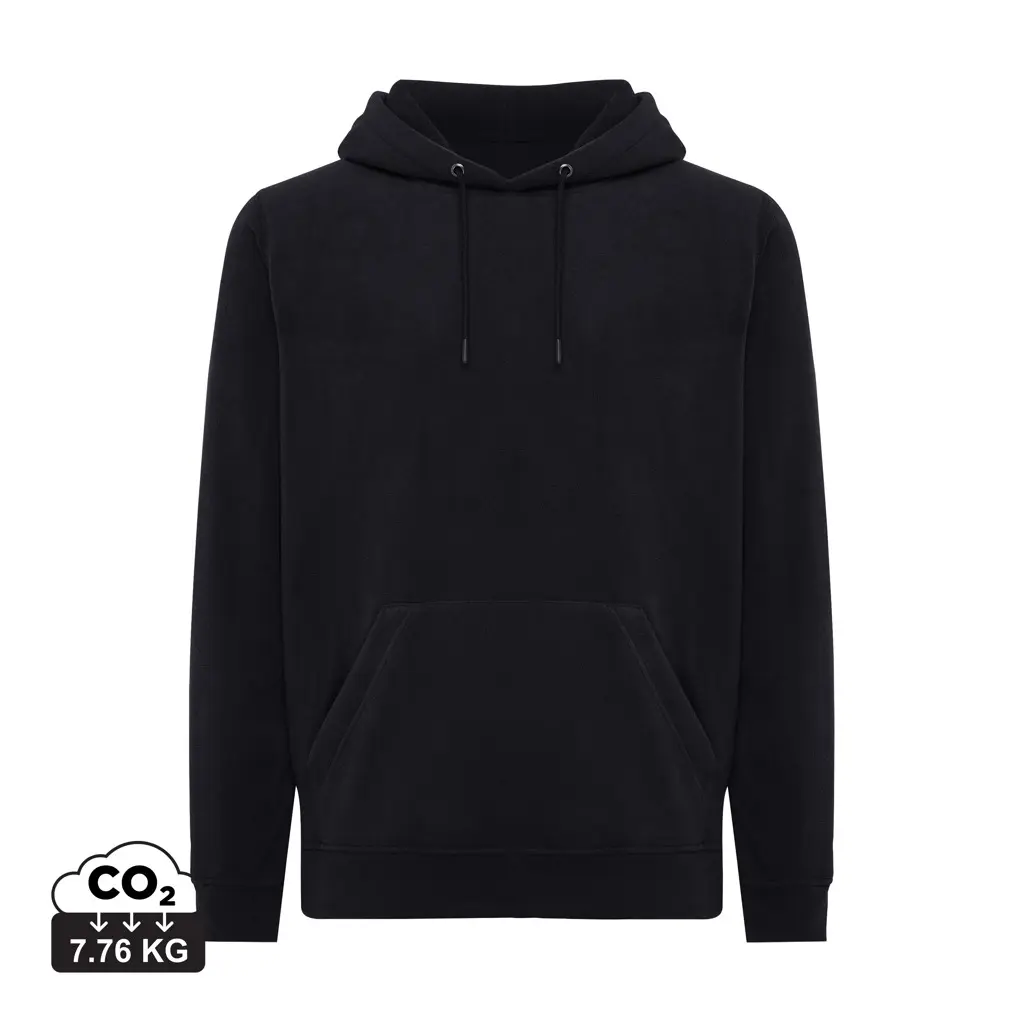 Iqoniq Trivor majica s kapuljačom od recikliranog poliestera od mikroflisa T9403 black 4XL-0