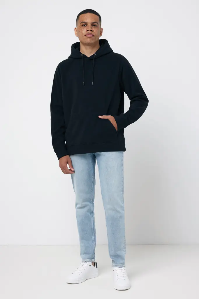 Iqoniq Trivor majica s kapuljačom od recikliranog poliestera od mikroflisa T9403 black 4XL-14