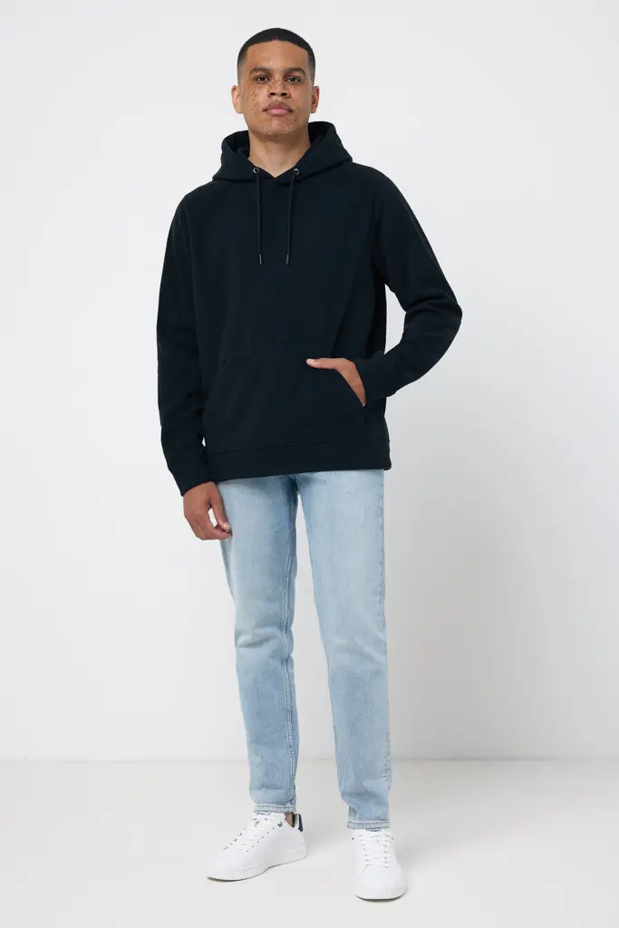 Iqoniq Trivor majica s kapuljačom od recikliranog poliestera od mikroflisa T9403 black 4XL-15
