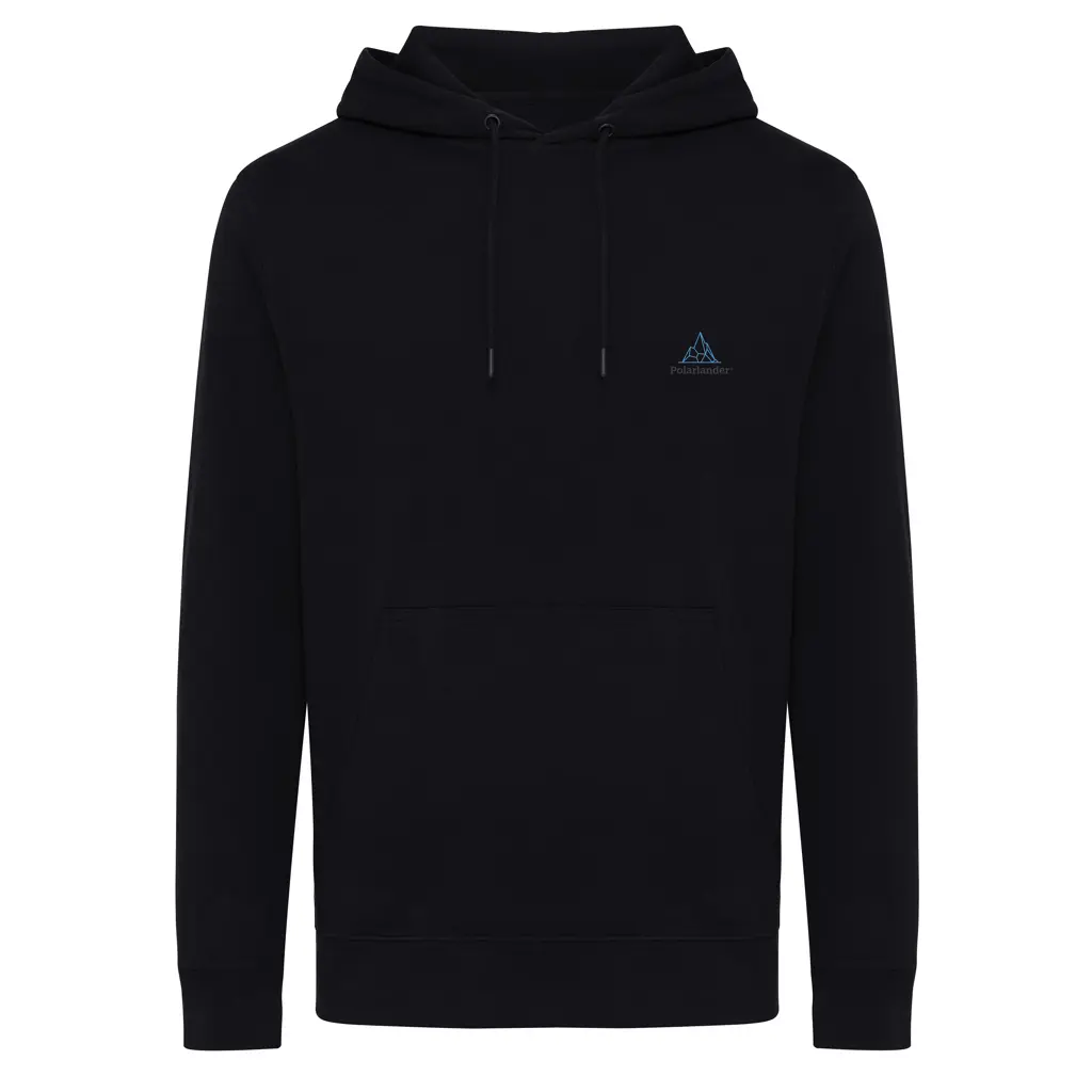 Iqoniq Rila lagana majica s kapuljačom od recikliranog pamuka T9404 black 4XL-8