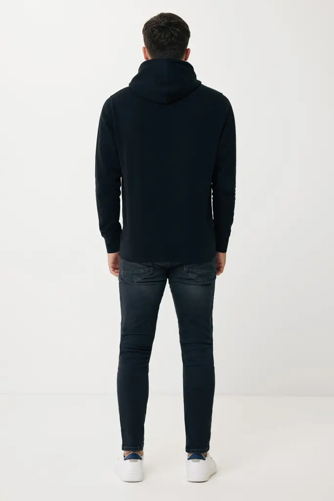 Iqoniq Rila lagana majica s kapuljačom od recikliranog pamuka T9404 black 4XL-17