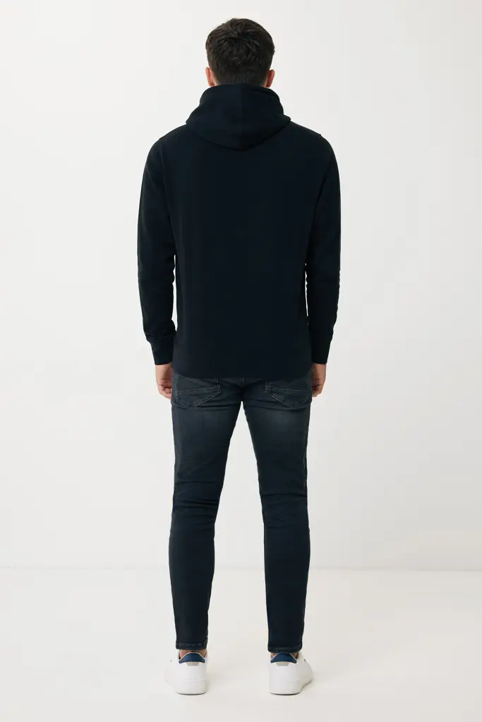 Iqoniq Rila lagana majica s kapuljačom od recikliranog pamuka T9404 black 4XL-16