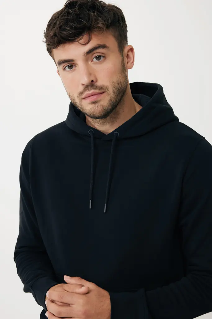 Iqoniq Rila lagana majica s kapuljačom od recikliranog pamuka T9404 black 4XL-26