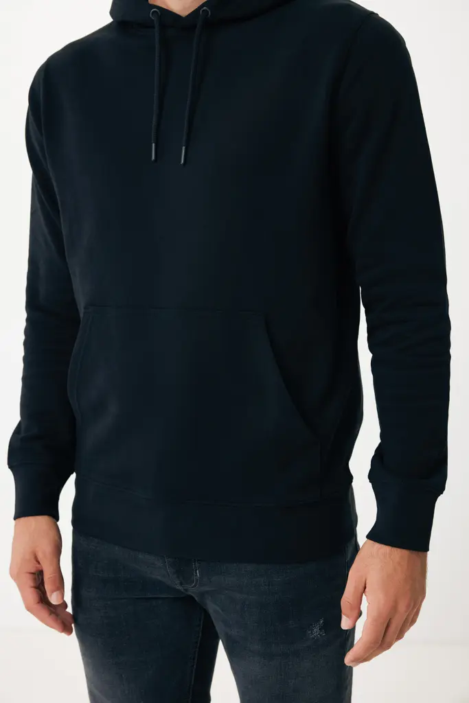 Iqoniq Rila lagana majica s kapuljačom od recikliranog pamuka T9404 black 4XL-28