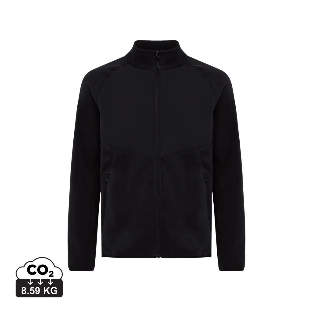 Iqoniq Talung mikroflis od recikliranog poliestera se zatvara T9603 black 4XL-1