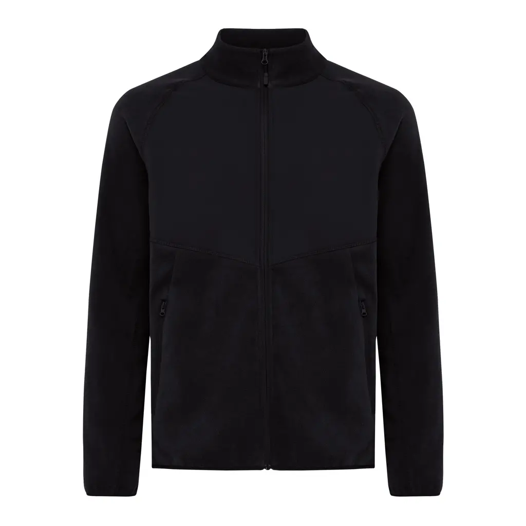 Iqoniq Talung mikroflis od recikliranog poliestera se zatvara T9603 black 4XL-5
