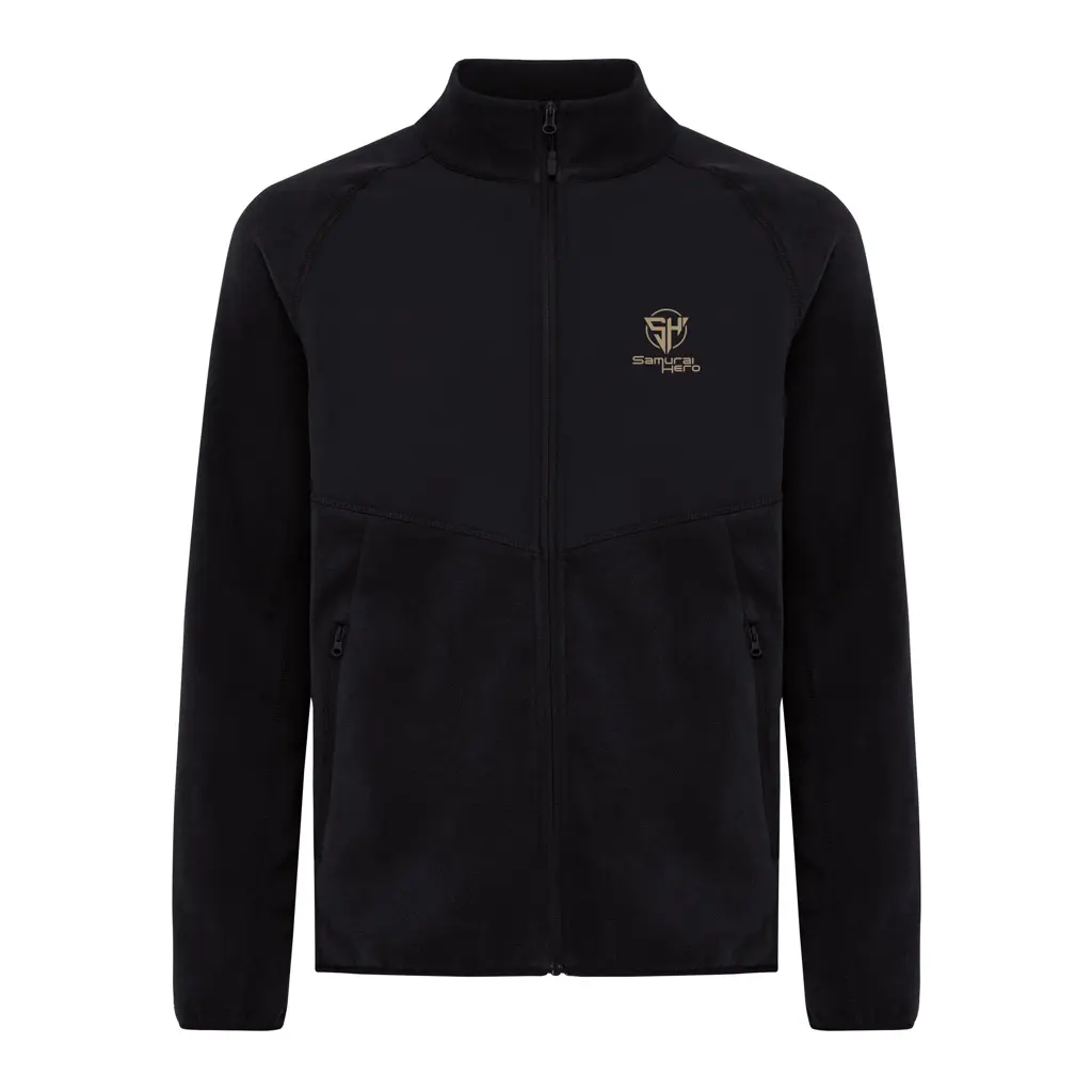 Iqoniq Talung mikroflis od recikliranog poliestera se zatvara T9603 black 4XL-8