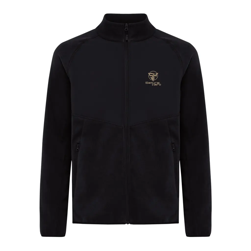 Iqoniq Talung mikroflis od recikliranog poliestera se zatvara T9603 black 4XL-9