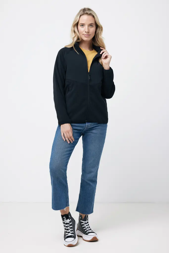 Iqoniq Talung mikroflis od recikliranog poliestera se zatvara T9603 black 4XL-21