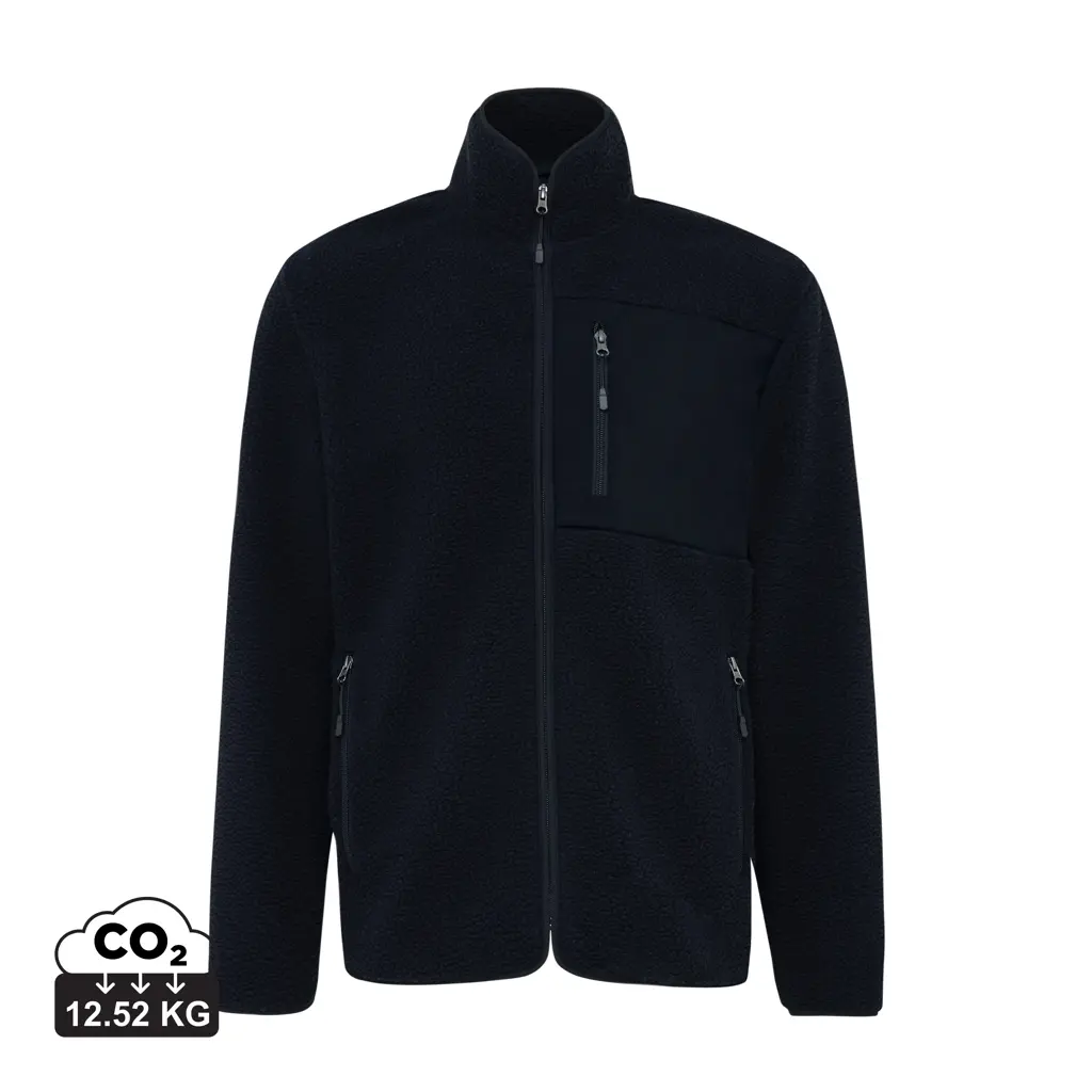 Jakna od flisa od recikliranog poliestera Iqoniq Diran T9800 black L-0