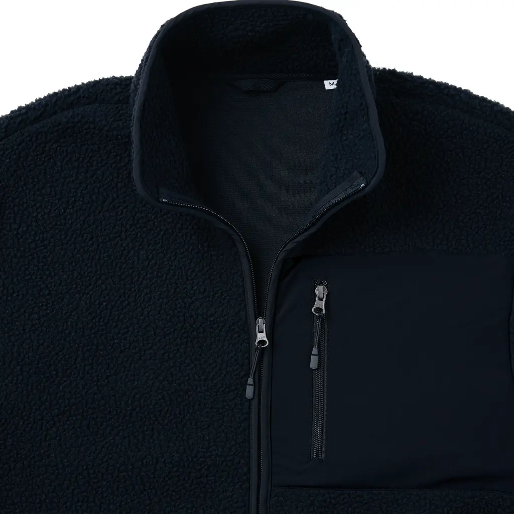 Jakna od flisa od recikliranog poliestera Iqoniq Diran T9800 black L-8