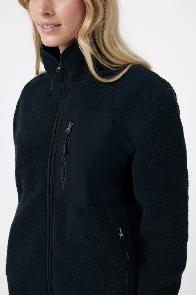 Jakna od flisa od recikliranog poliestera Iqoniq Diran T9800 black L-33