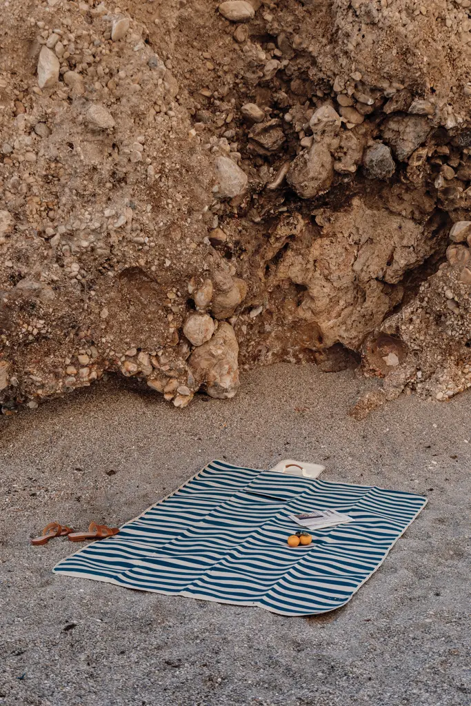 Piknik deka srednja VINGA Alba GRS RPET V459001 navy-5