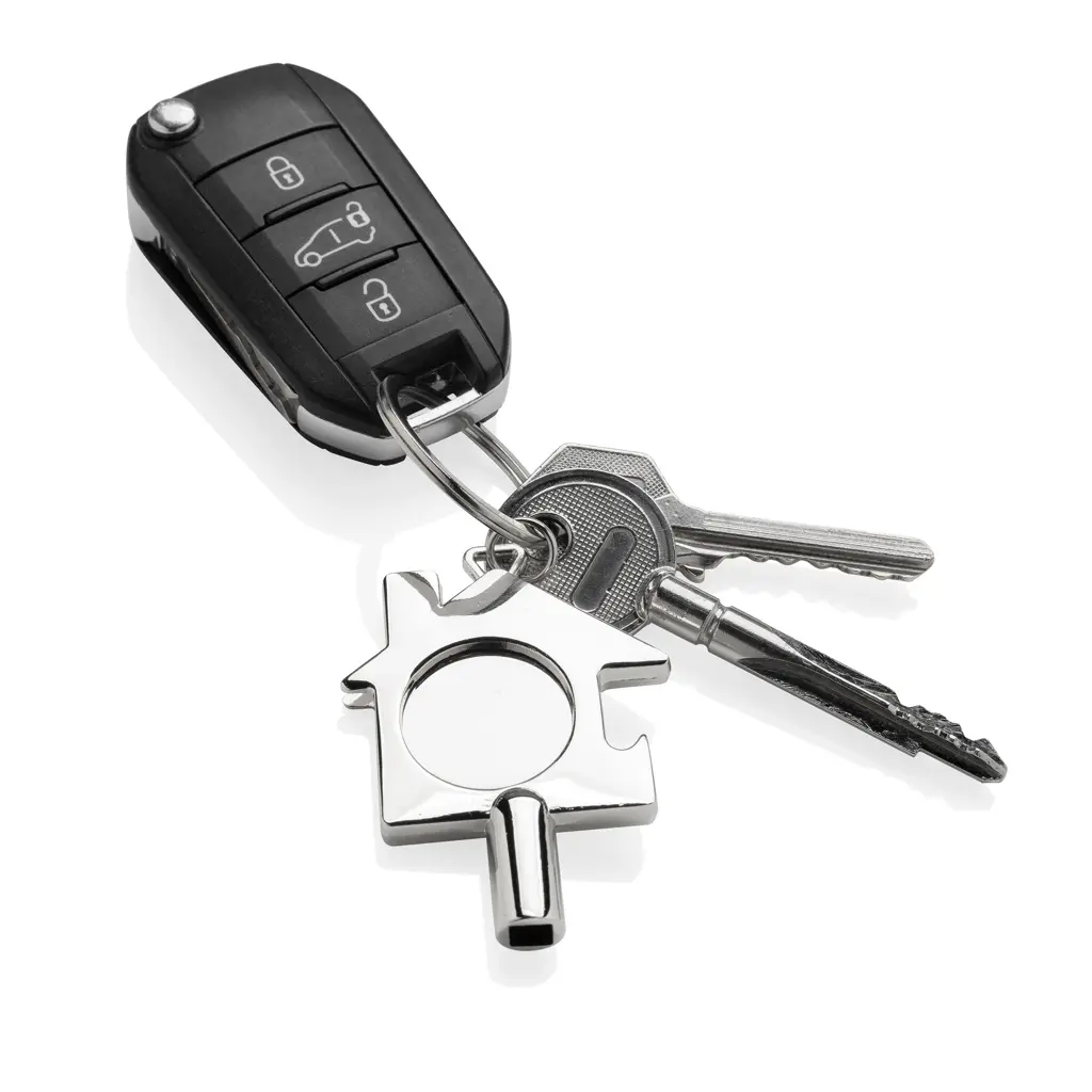Privjesak 3u1 P191.71, Privjesak za ključeve MeasureMate RCS P191.73 grey, silver-14