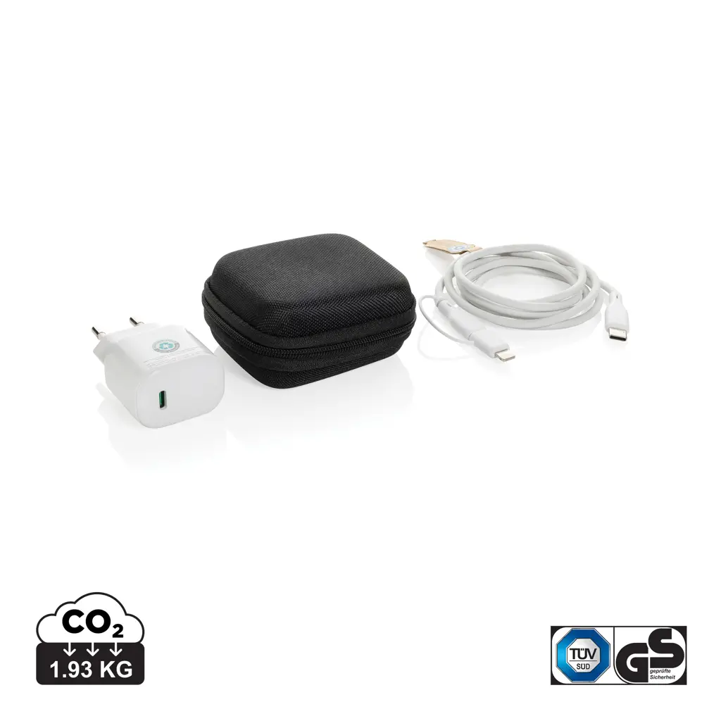 Zidni punjač 20W i kablovi type-C P301.25 black-2