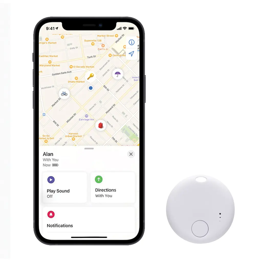 Detektor - privjesak za ključeve FindMate RCS P301.60 white-3