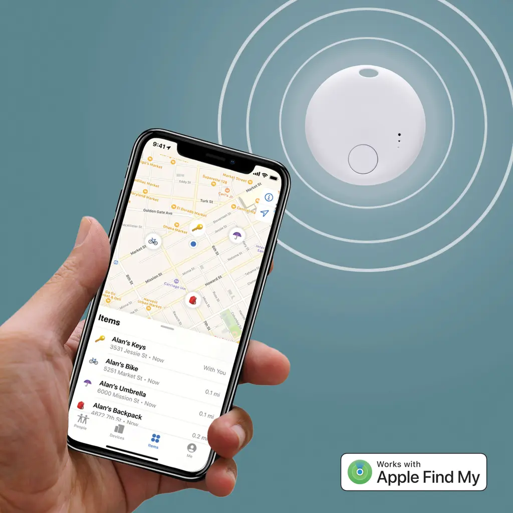 Detektor - privjesak za ključeve FindMate RCS P301.60 white-10