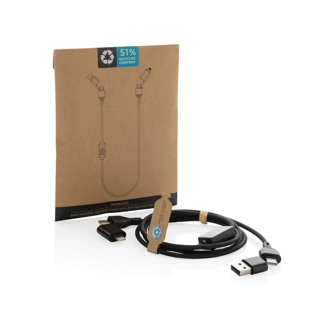 Kabel za zaštitu od hakiranja 60W Datalock RCS P302.49 black-4