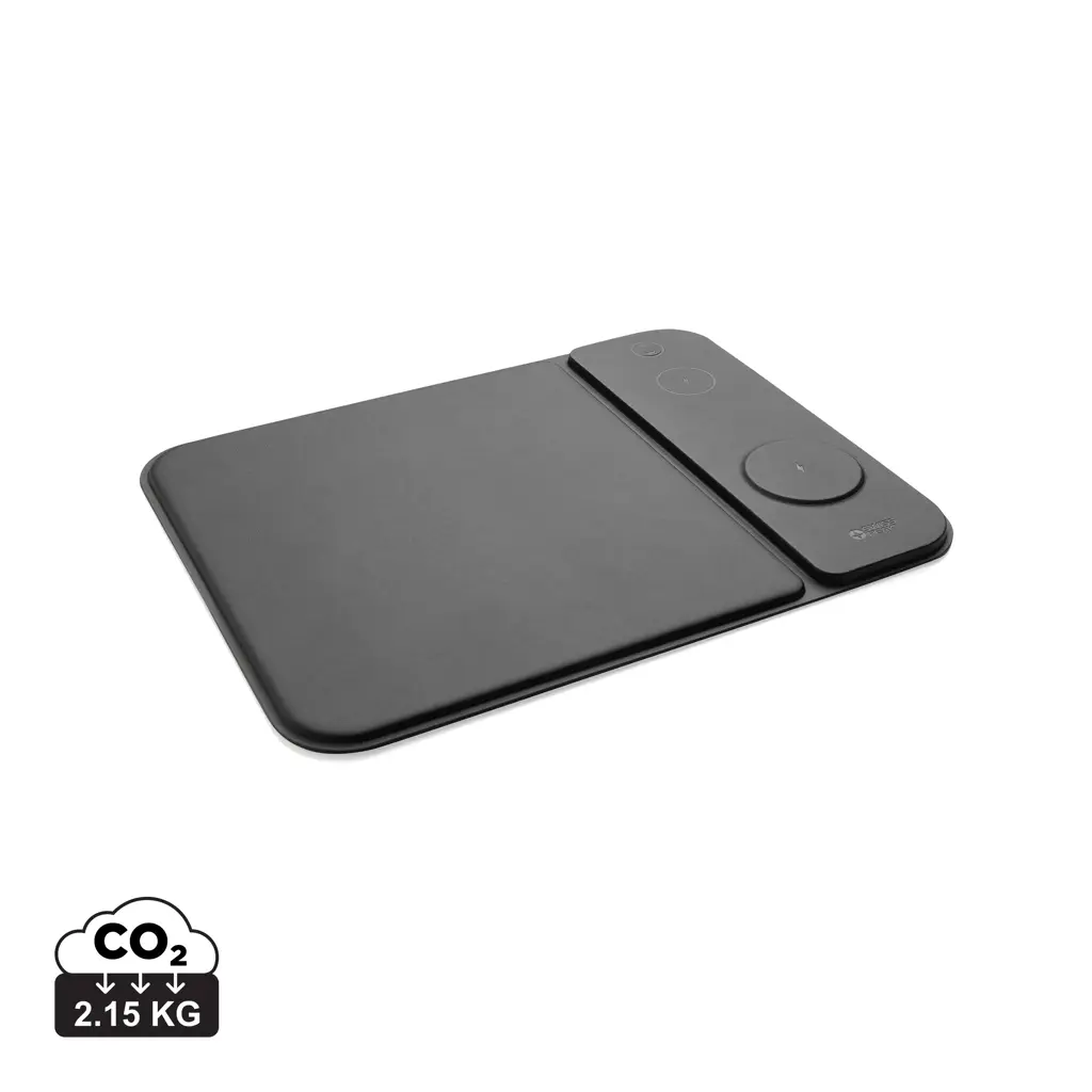 Podloga za miš 3u1 bežični punjač 15W Swiss peak RCS P309.03 black-0