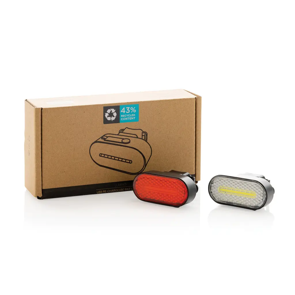 Set USB rasvjetnih svjetala za bicikle Lumino RCS P513.84 black-13