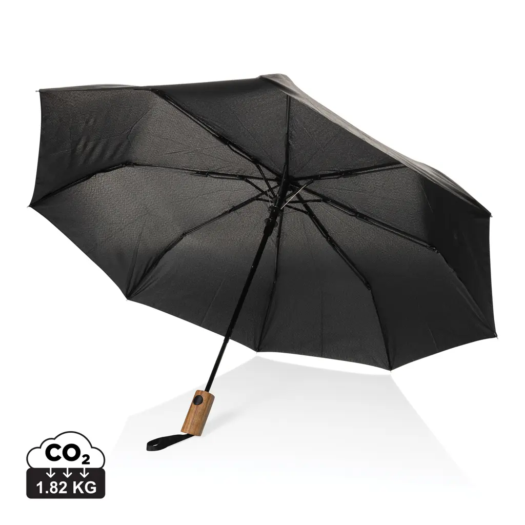 Mini automatski kišobran Kaycey 21" AWARE™ RPET P850.70 black-0