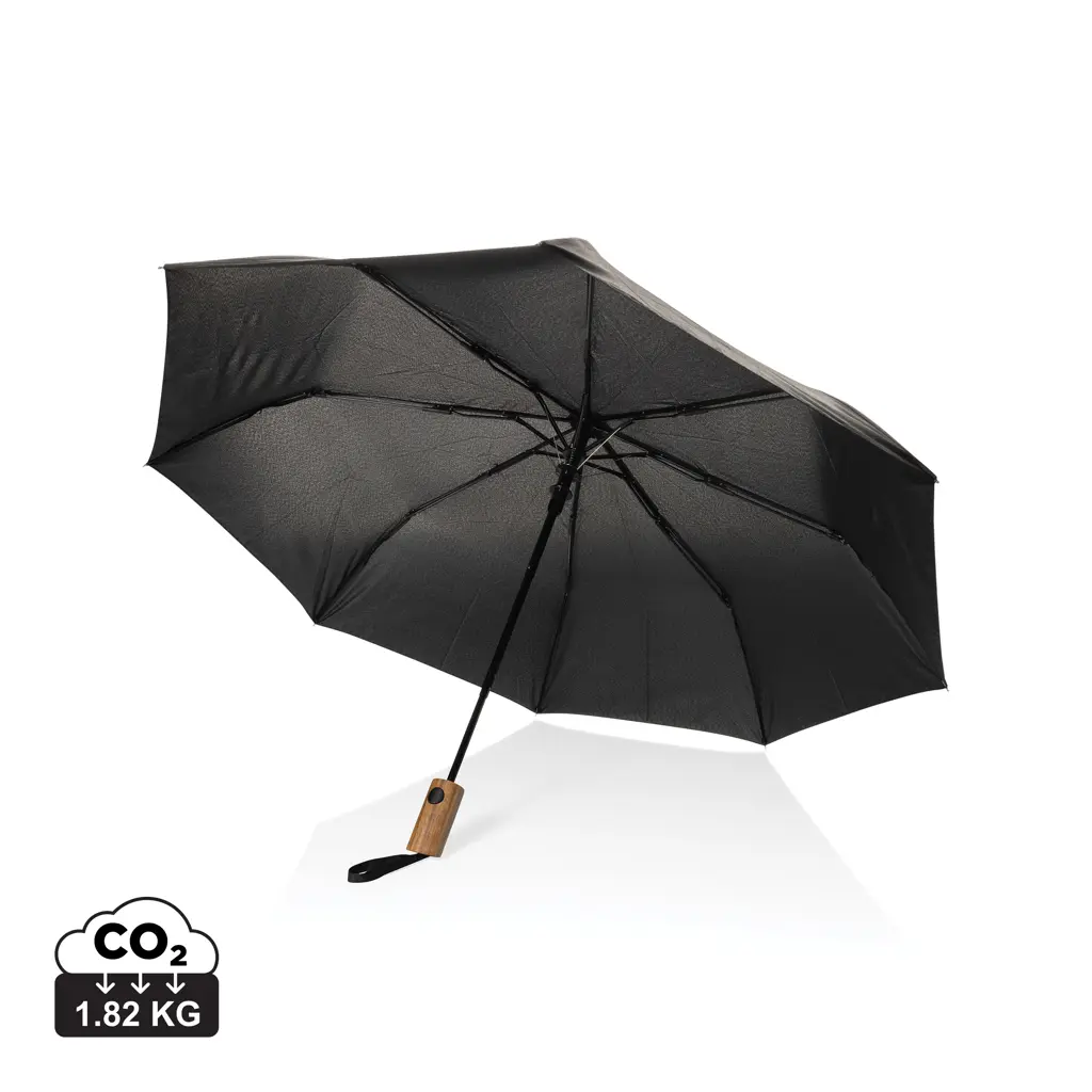 Mini automatski kišobran Kaycey 21" AWARE™ RPET P850.70 black-1