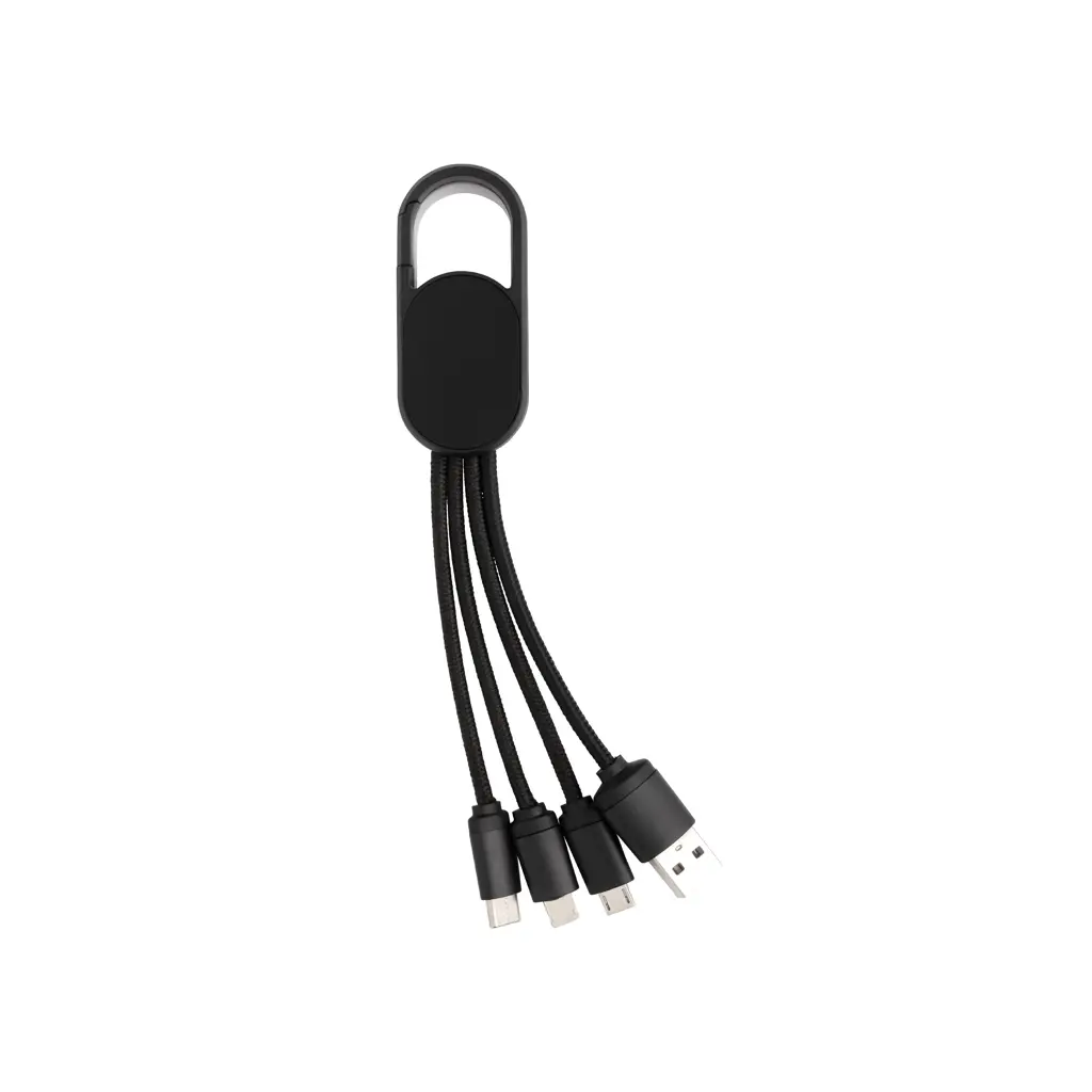 Kabel s karabinerom 4u1 P302.07 black-1