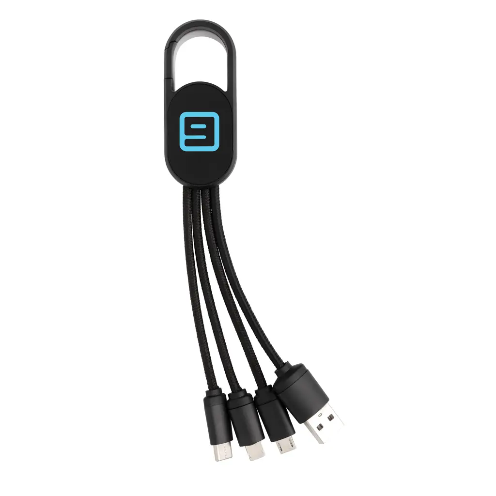 Kabel s karabinerom 4u1 P302.07 black-3
